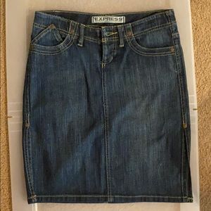 Express Jean Skirt